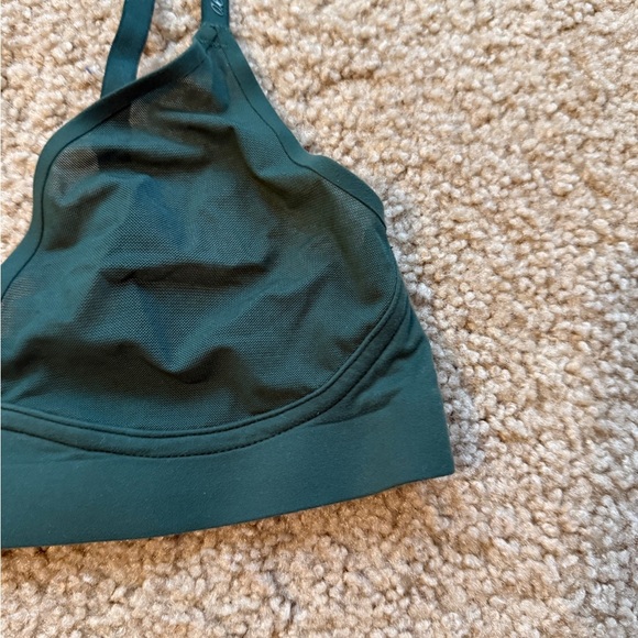 Aerie Green Triangle Bralette Soft Stretch Comfort - Picture 2 of 4
